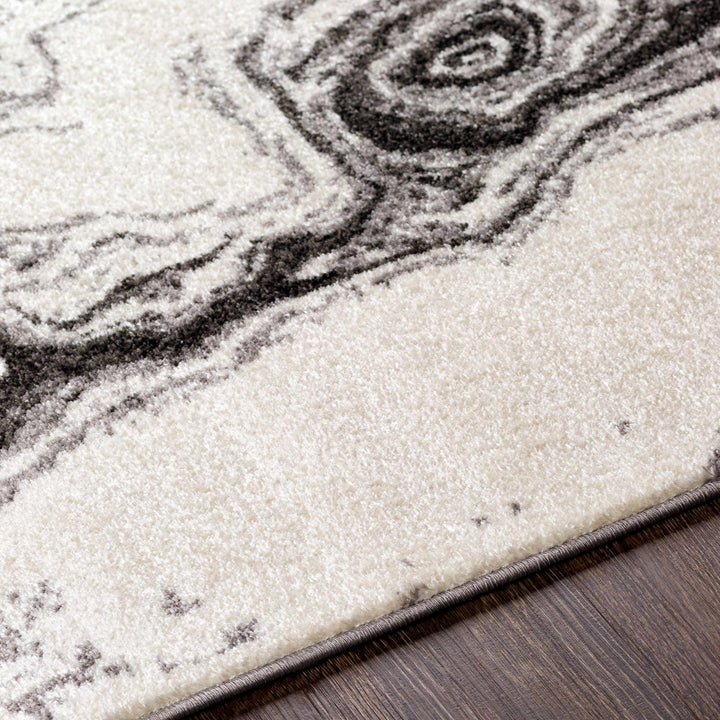 Nuevo Black And White Modern Abstract Design Area Rug - The Rug Decor