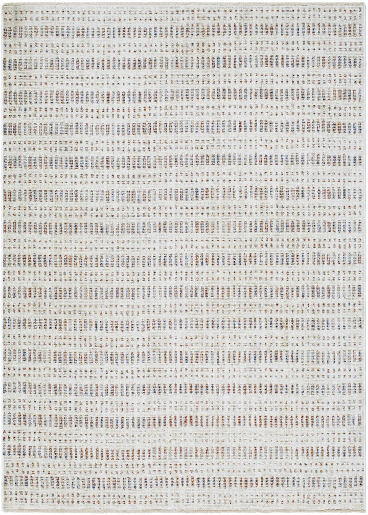 Nuhad Contemporary Style Gray And Ivory Area Rug - The Rug Decor