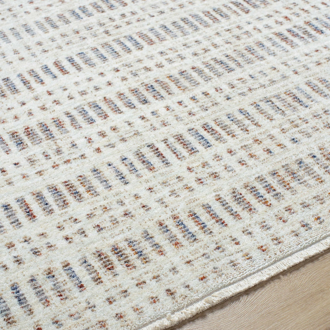 Nuhad Contemporary Style Gray And Ivory Area Rug - The Rug Decor