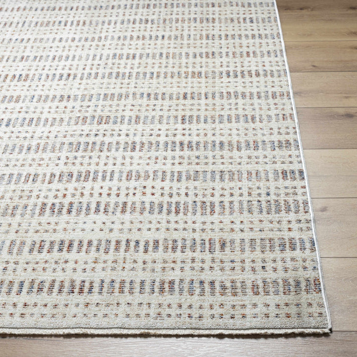 Nuhad Contemporary Style Gray And Ivory Area Rug - The Rug Decor