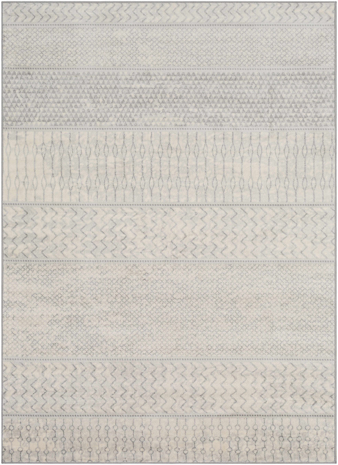 Nunda Gray And Beige Modern Style Area Rug