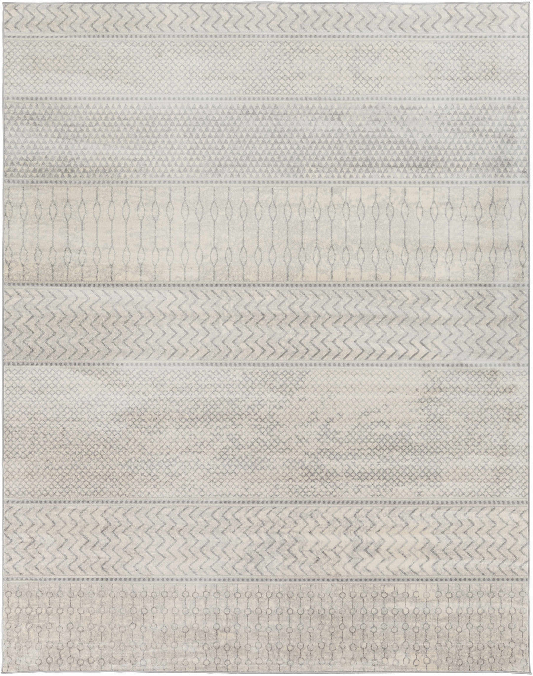 Nunda Gray And Beige Modern Style Area Rug