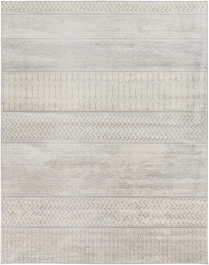 Nunda Gray And Beige Modern Style Area Rug