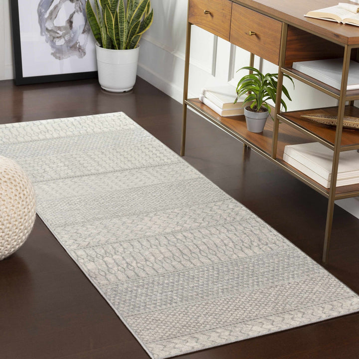 Nunda Gray And Beige Modern Style Area Rug - The Rug Decor