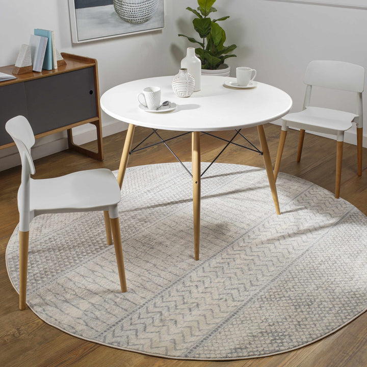 Nunda Gray And Beige Modern Style Area Rug - The Rug Decor