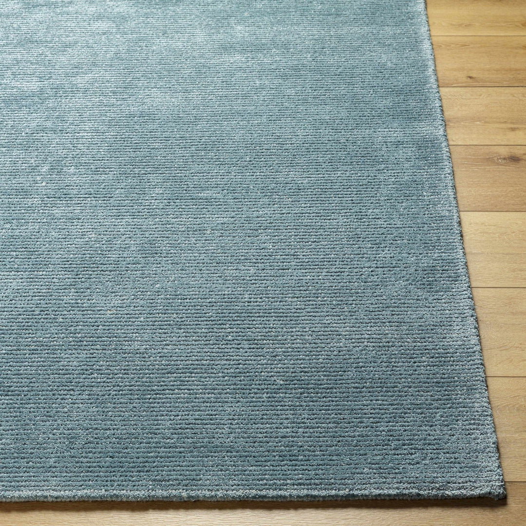 Nuray Modern Solid Design Blue Hand Tufted Wool Area Rug - The Rug Decor
