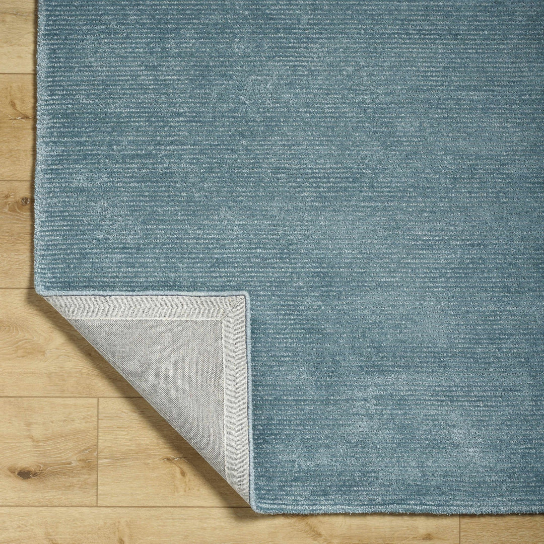 Nuray Modern Solid Design Blue Hand Tufted Wool Area Rug - The Rug Decor