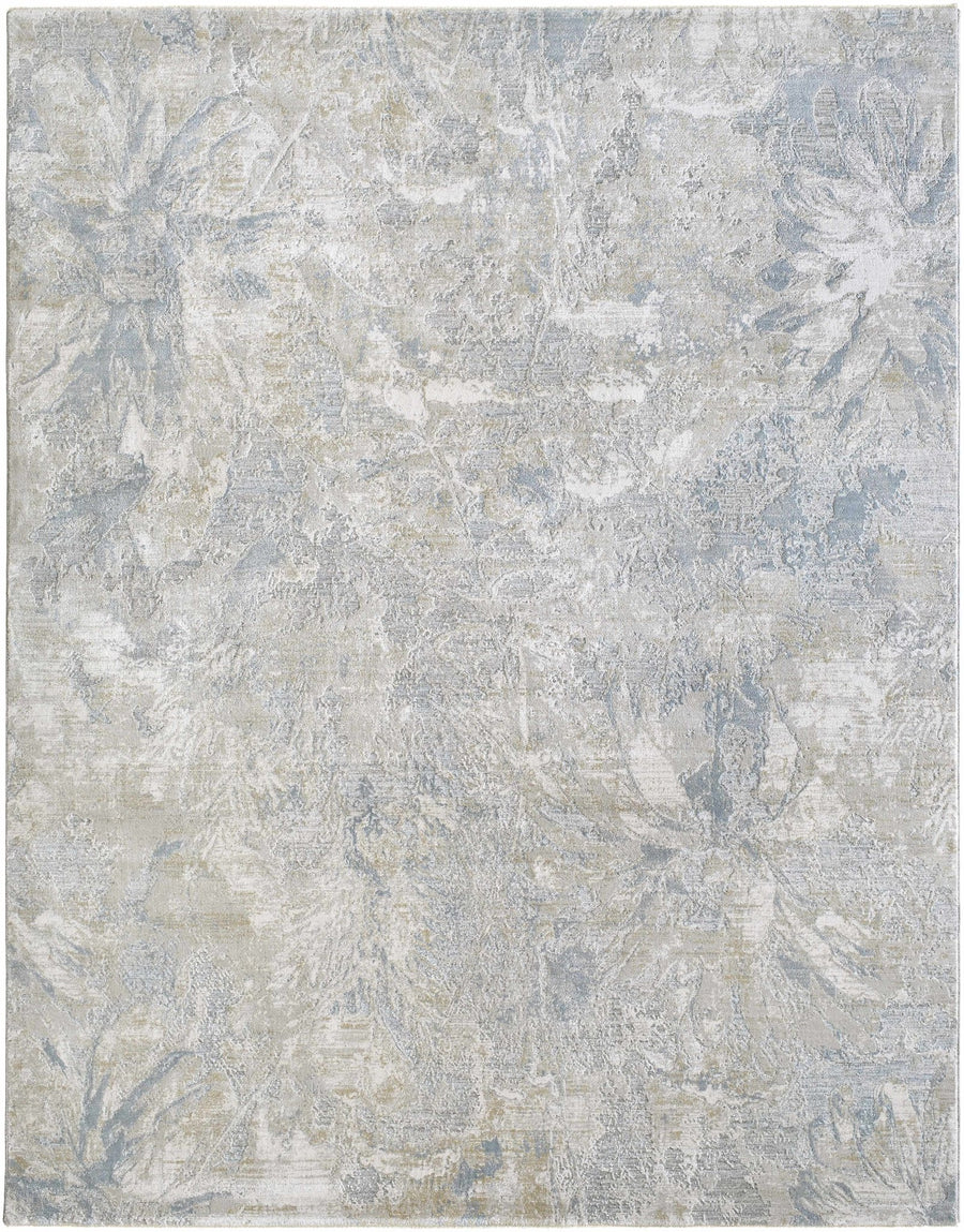 Nurit Modern Abstract Design Beige And Gray Area Rug - The Rug Decor