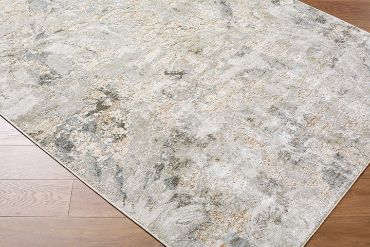 Nurit Modern Floral Design Beige And Gray Area Rug - The Rug Decor