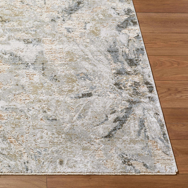 Nurit Modern Floral Design Beige And Gray Area Rug - The Rug Decor