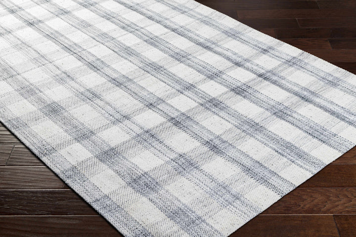 Sammy Contemporary Style Gray And White Hand Woven Area Rug