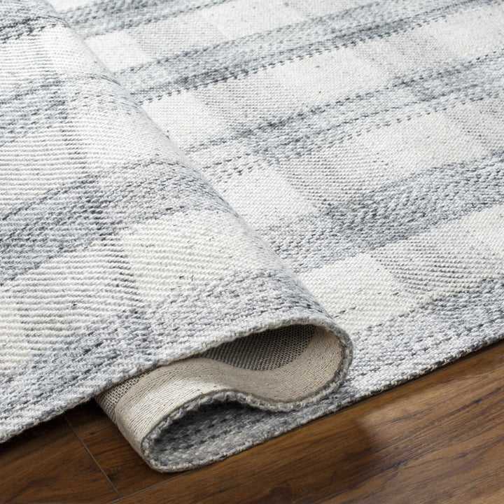 Sammy Contemporary Style Gray And White Hand Woven Area Rug