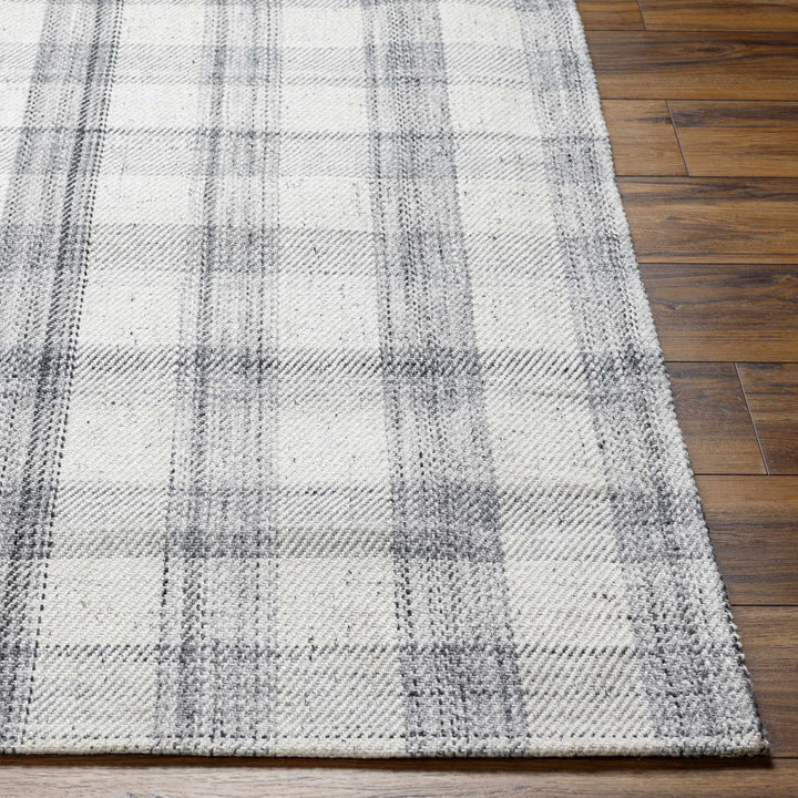 Sammy Contemporary Style Gray And White Hand Woven Area Rug
