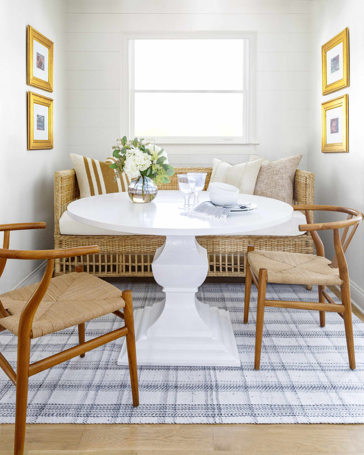 Sammy Contemporary Style Gray And White Hand Woven Area Rug
