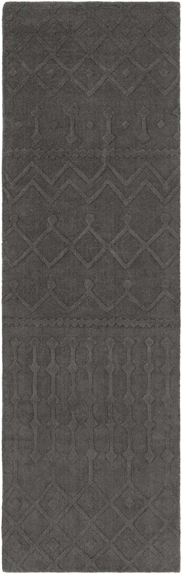 Newtonhill Charcoal Modern Style Hand Loom Area Rug