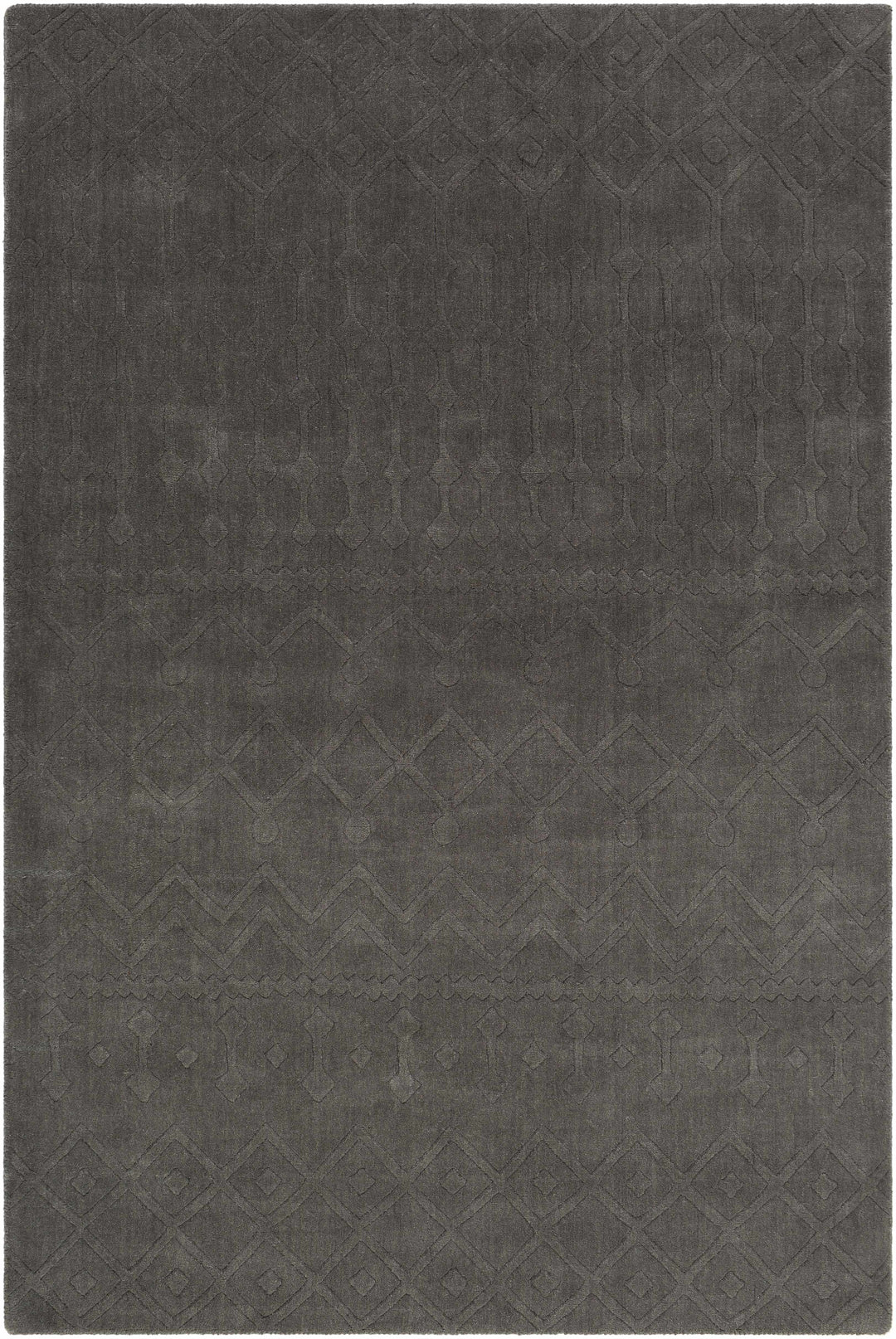 Newtonhill Charcoal Modern Style Hand Loom Area Rug