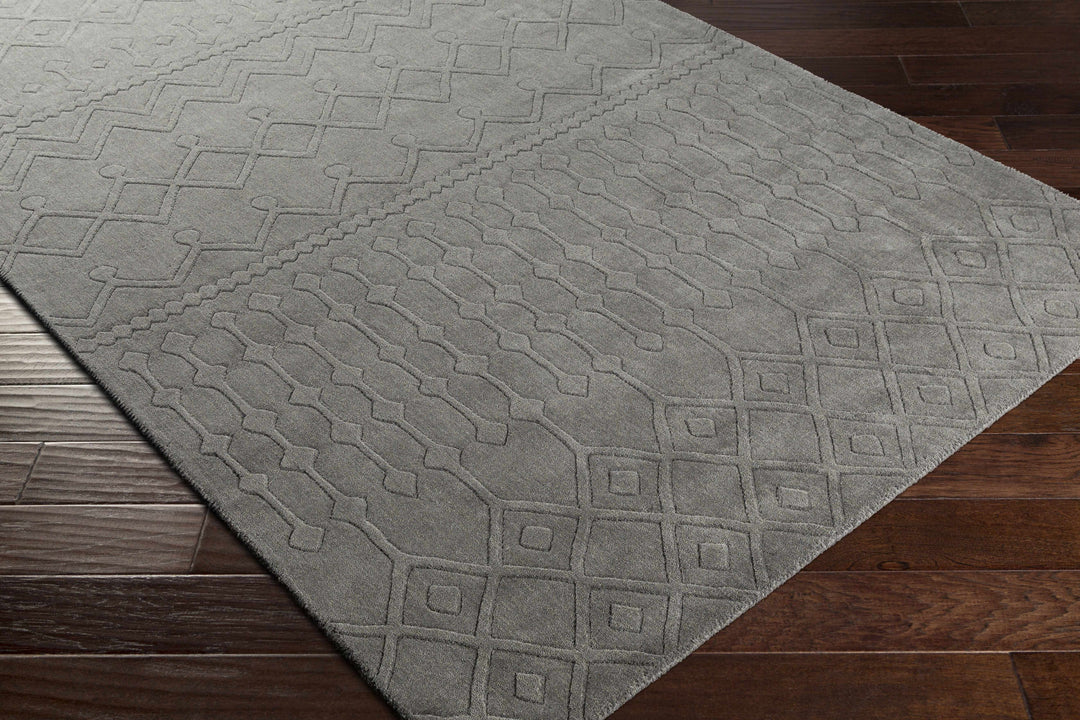 Newtonhill Charcoal Modern Style Hand Loom Area Rug