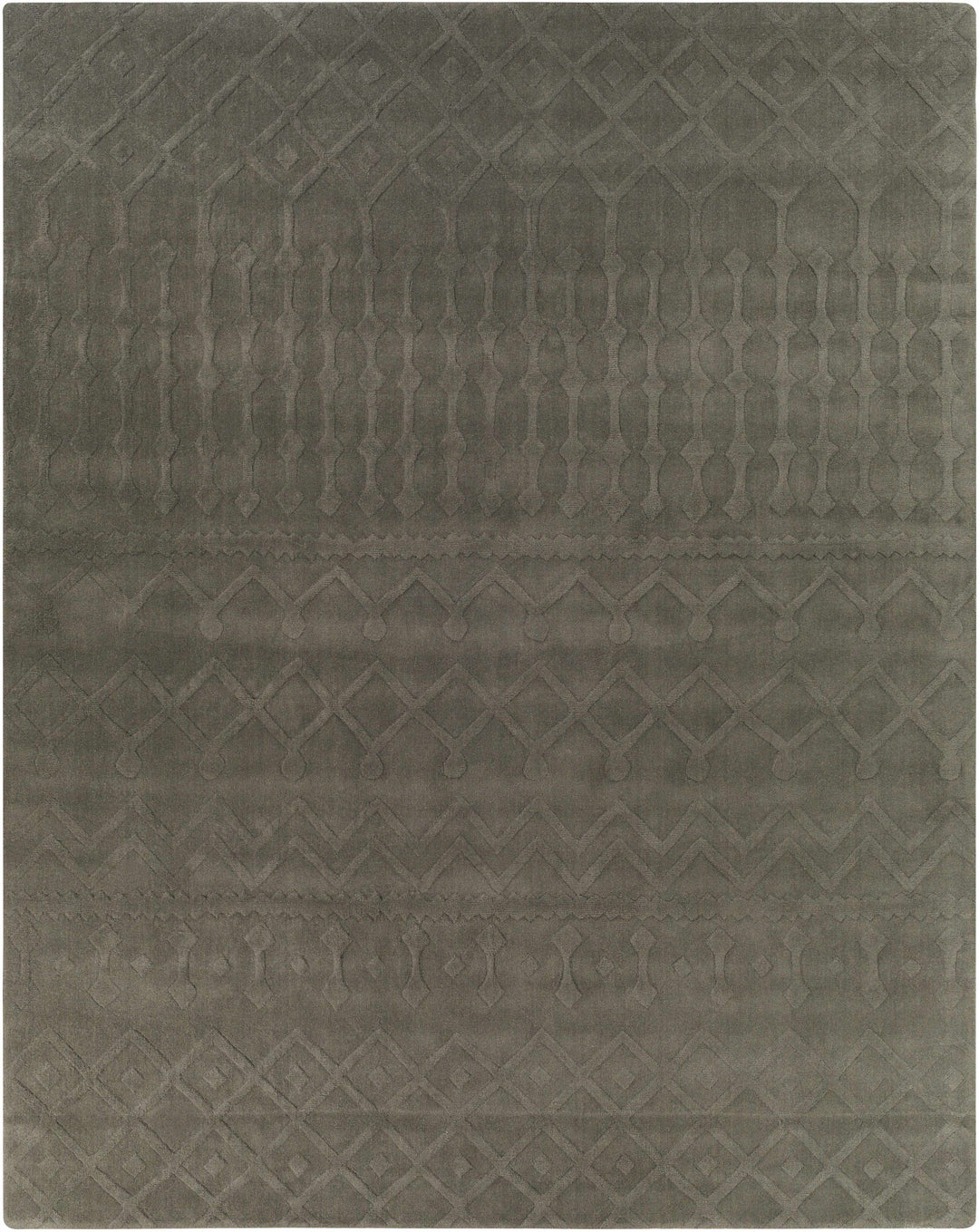 Newtonhill Charcoal Modern Style Hand Loom Area Rug
