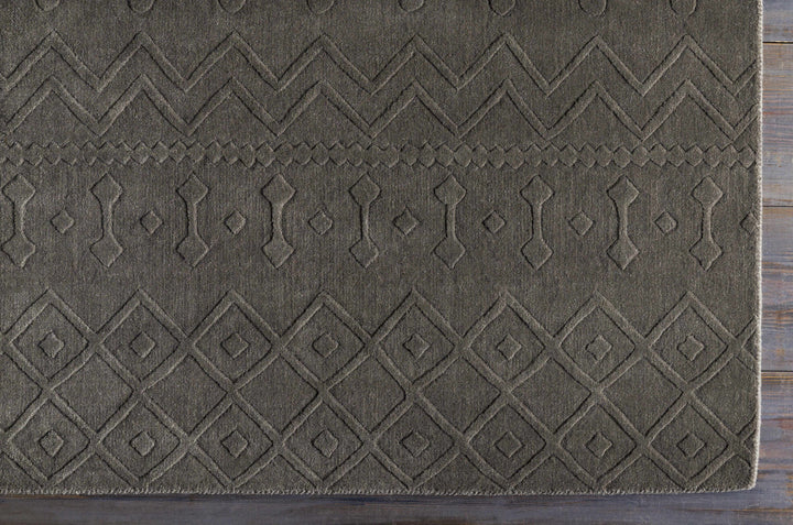 Newtonhill Charcoal Modern Style Hand Loom Area Rug