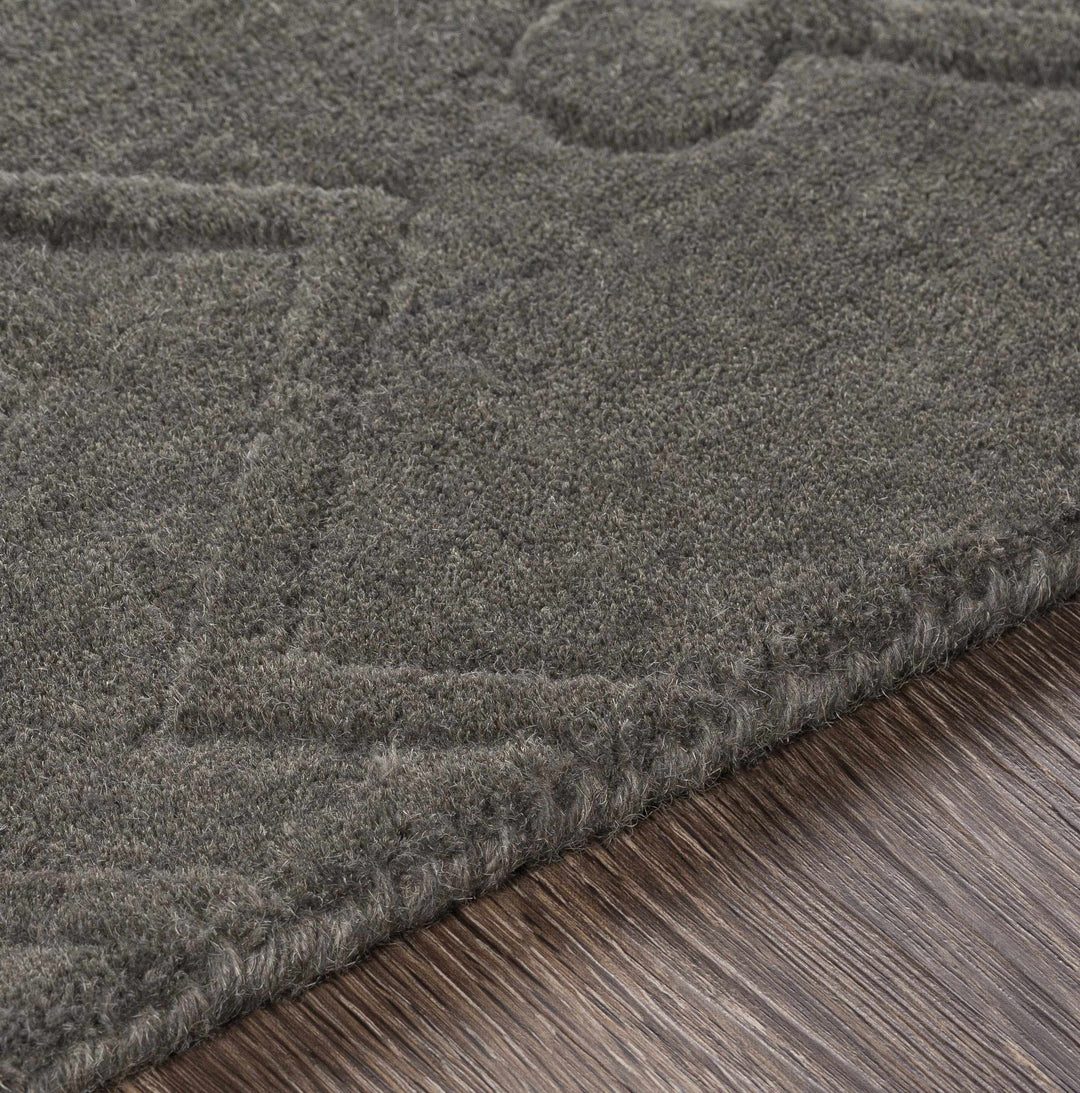 Newtonhill Charcoal Modern Style Hand Loom Area Rug