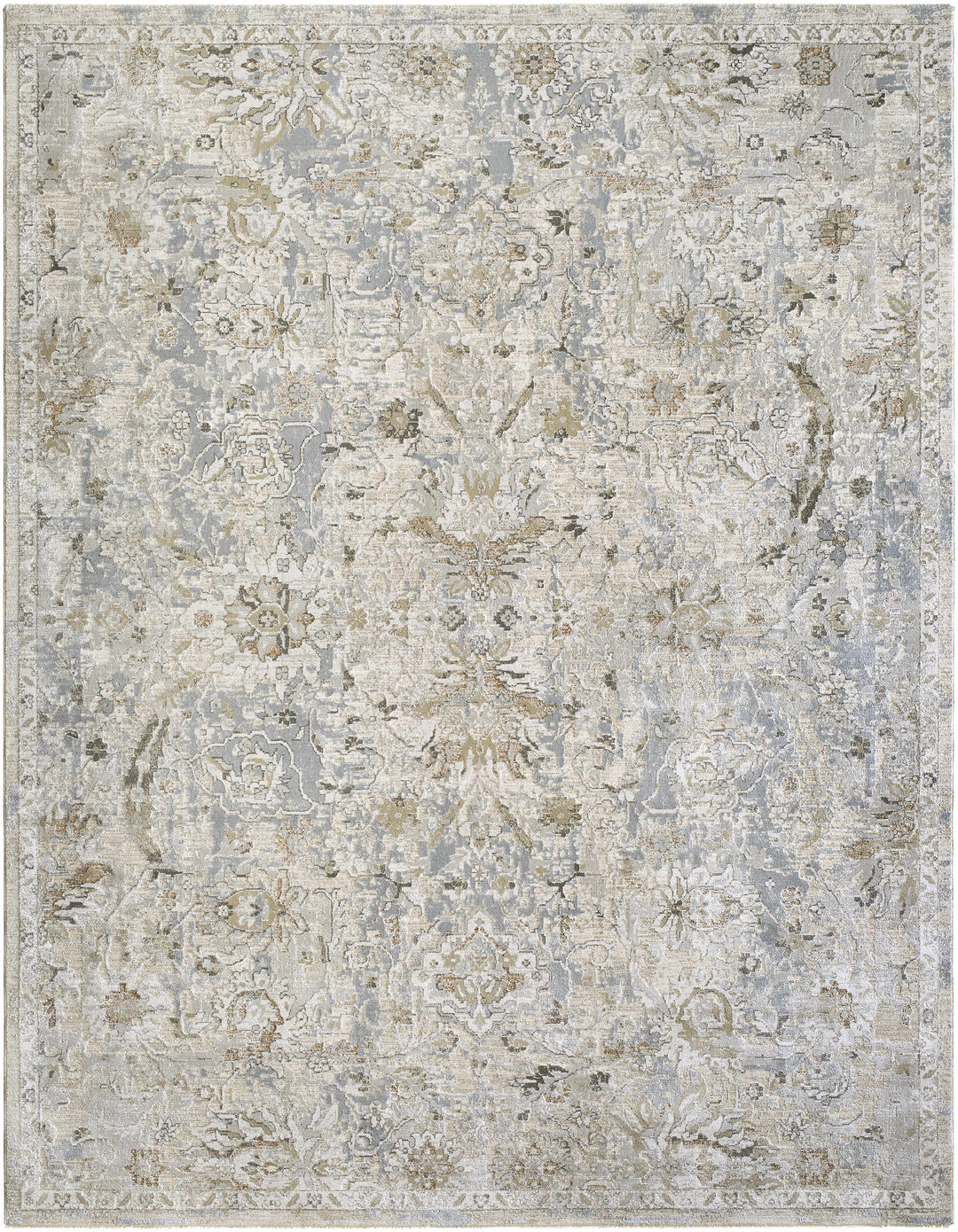 Nasir Traditional Style Beige And Gray Area Rug