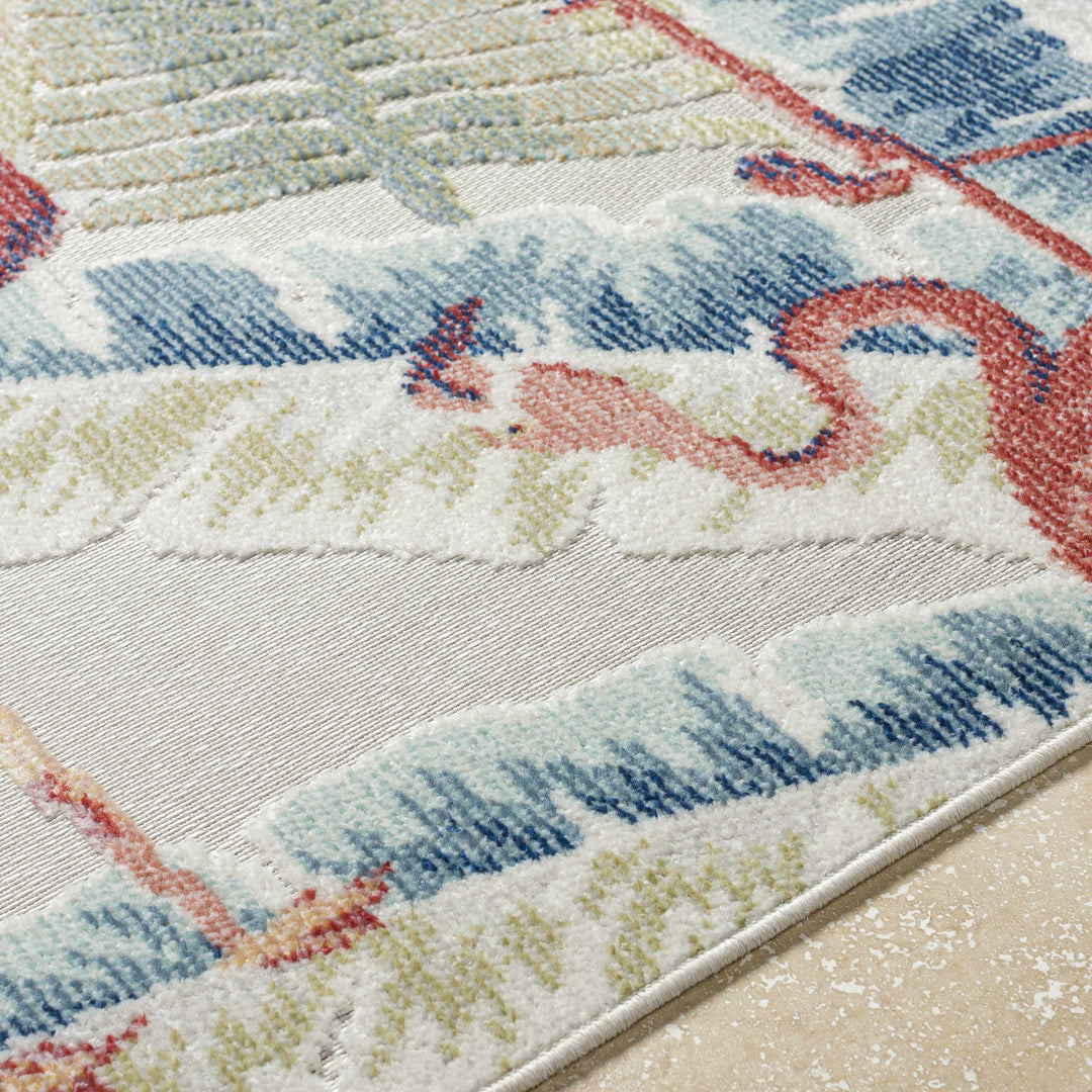Nayan Modern Style Multicolor Outdoor Area Rug