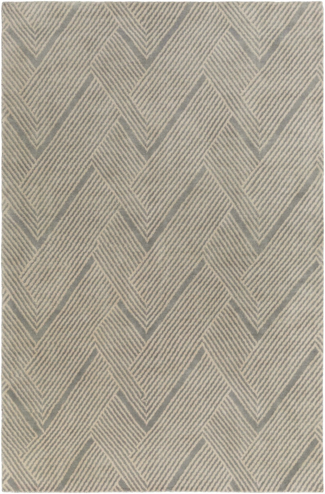 Oceanville Geometrical Gray And Beige Rug - The Rug Decor