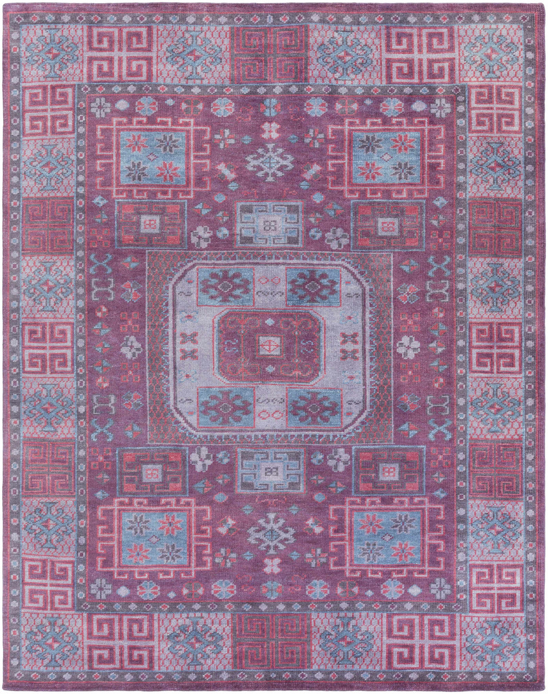 Ogden Traditional Purple And Blue Rug