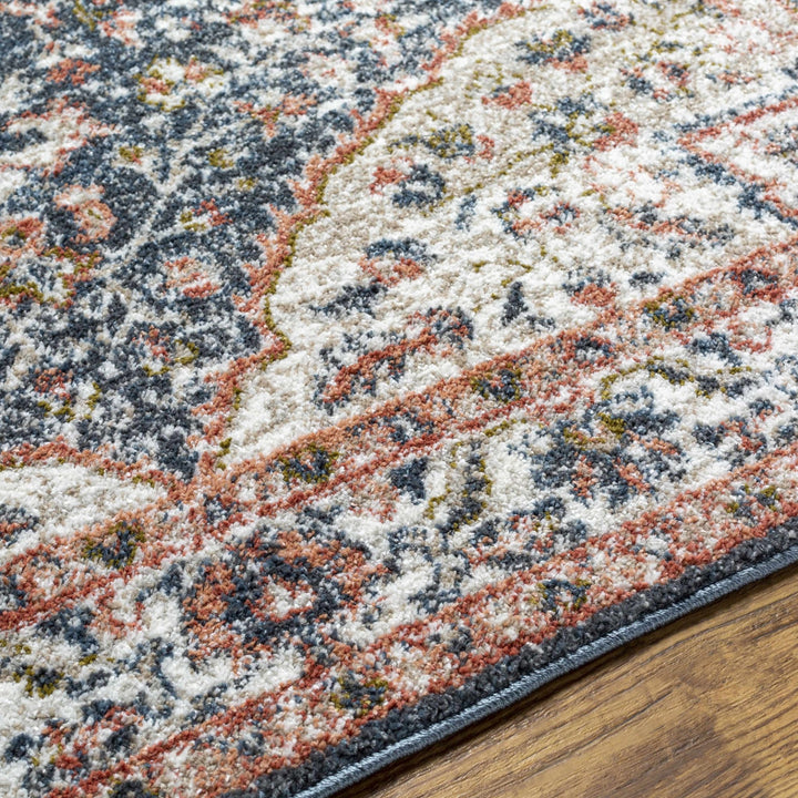 Okiot Traditional Black And Rust Area Rug - The Rug Decor