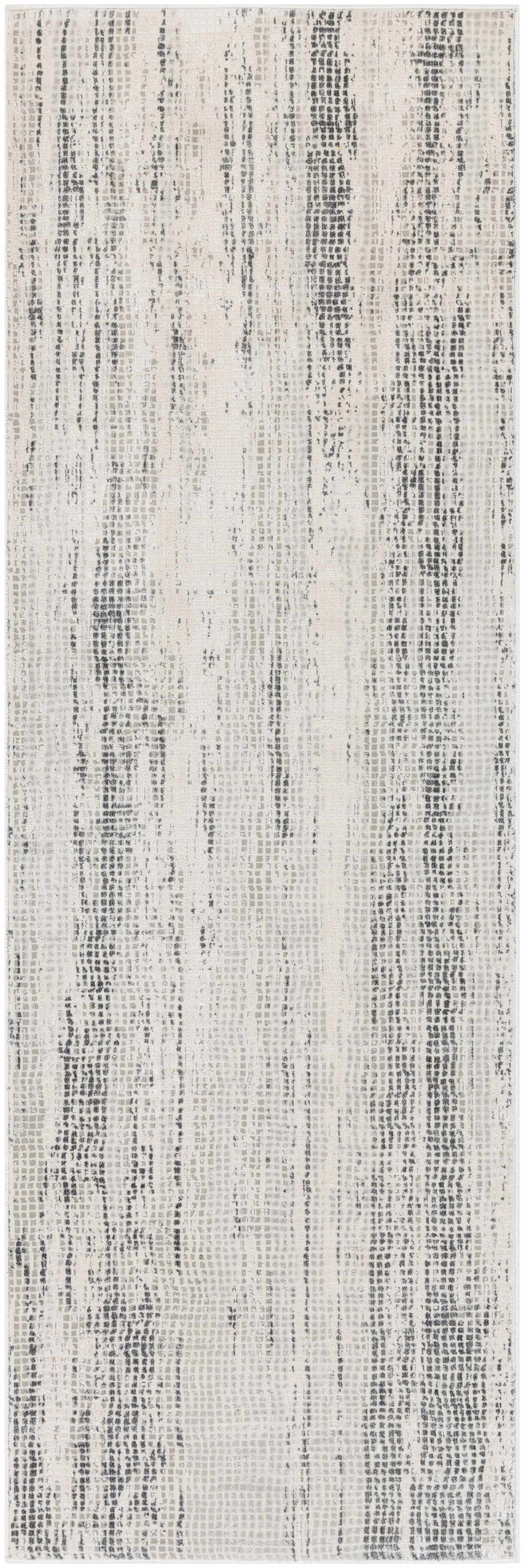 Oklaunion Modern Abstract Design Gray And Ivory Area Rug
