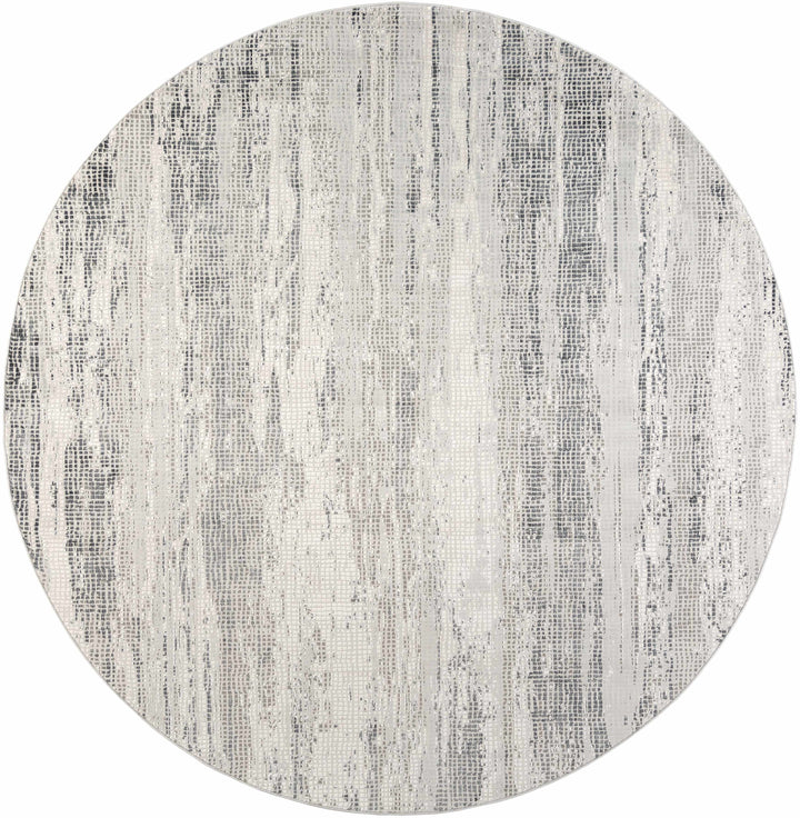 Oklaunion Modern Abstract Design Gray And Ivory Area Rug