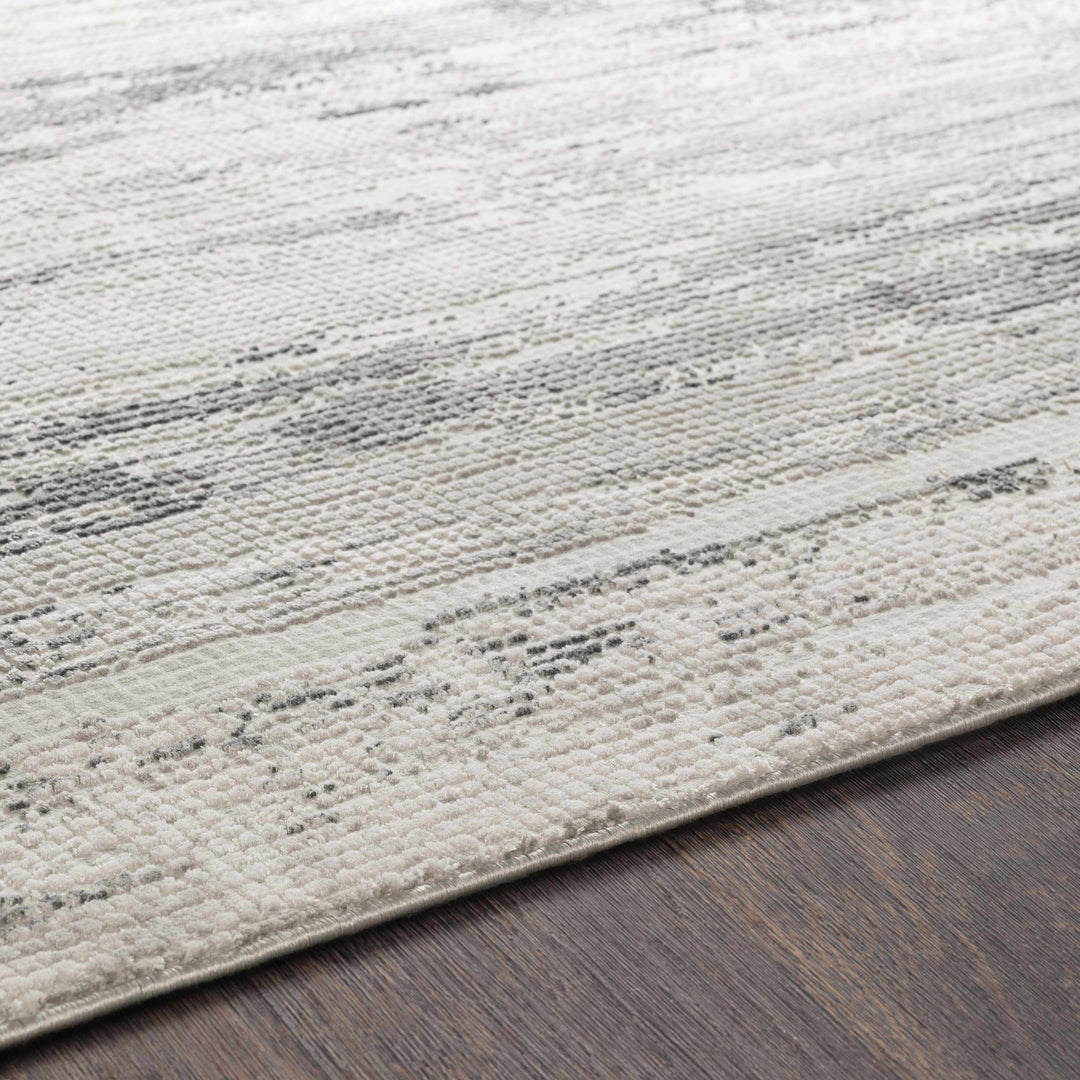 Oklaunion Modern Abstract Design Gray And Ivory Area Rug