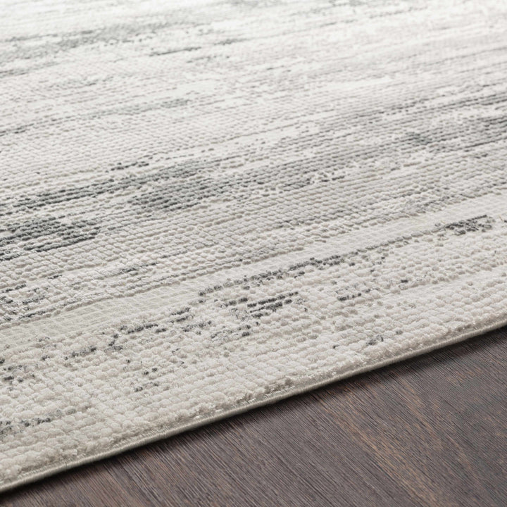 Oklaunion Modern Abstract Design Gray And Ivory Area Rug