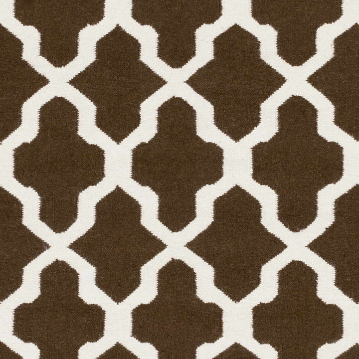 Okoboji Geometrical Brown And Ivory Rug - The Rug Decor