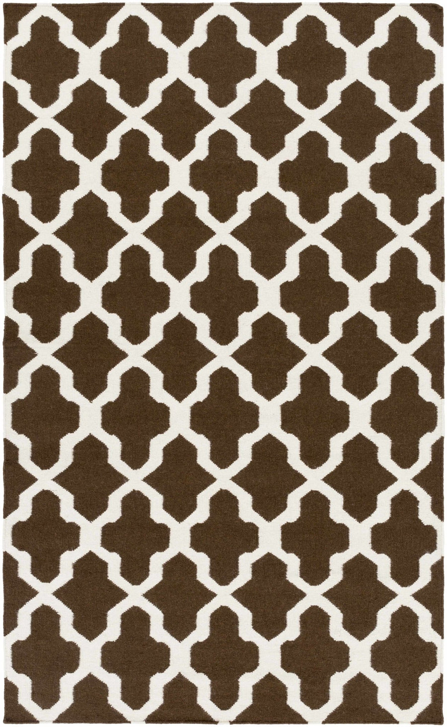 Okoboji Geometrical Brown And Ivory Rug - The Rug Decor