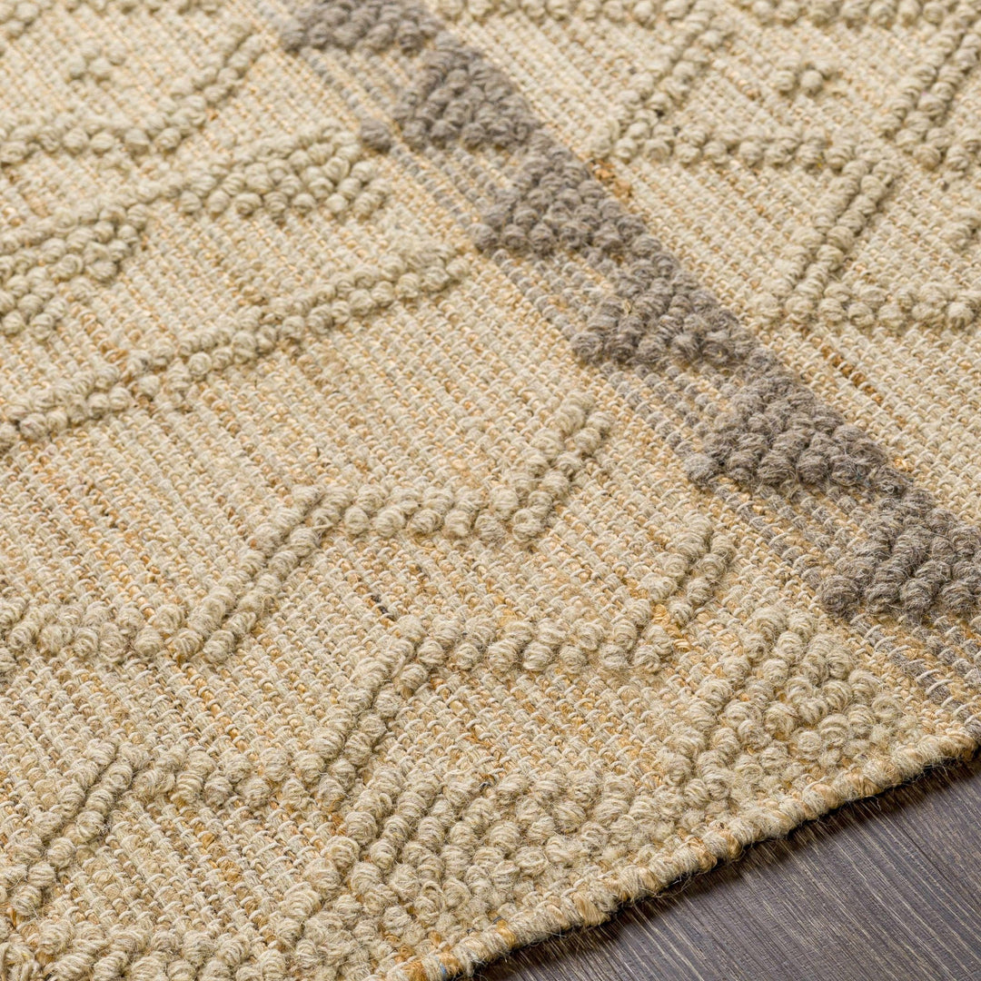 Okurcalar Modern Geometrical Design Beige Hand Woven Area Rug - The Rug Decor