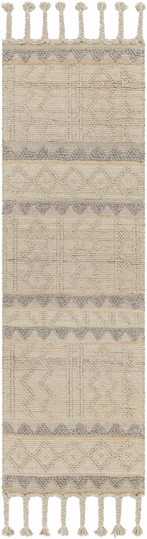 Okurcalar Modern Geometrical Design Beige Hand Woven Area Rug - The Rug Decor