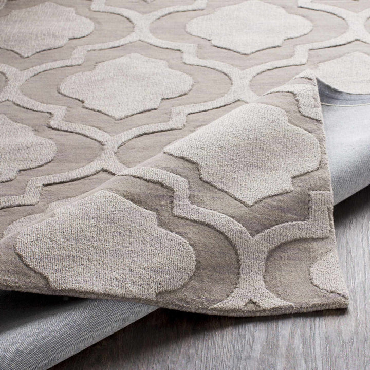 Oley Trellis Pattern Charcoal Hand Loom Rug - The Rug Decor