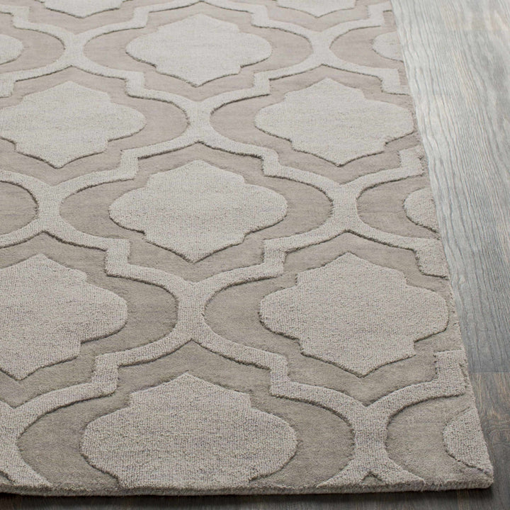Oley Trellis Pattern Charcoal Hand Loom Rug - The Rug Decor
