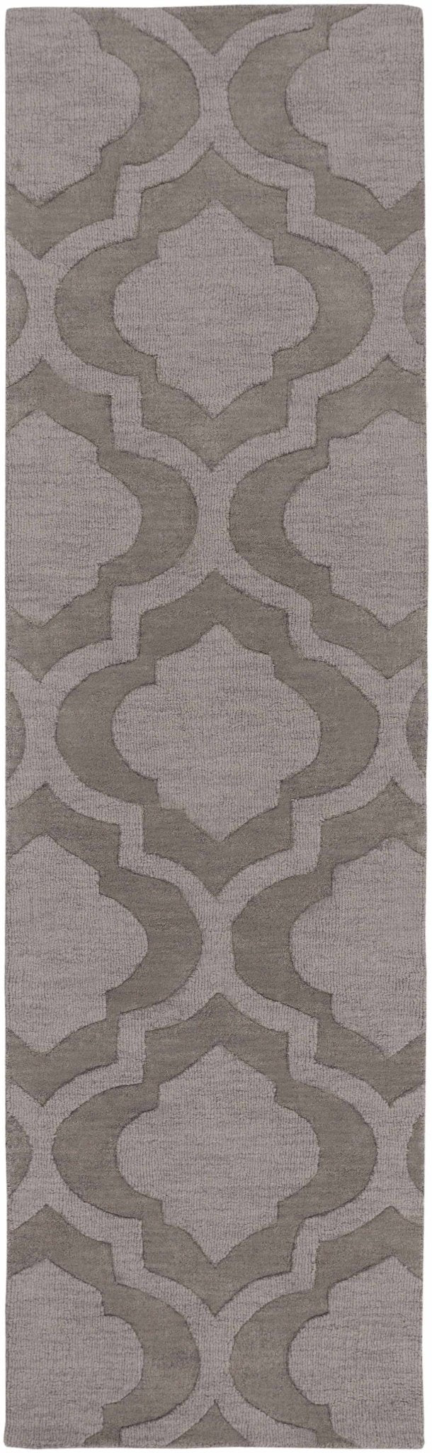 Oley Trellis Pattern Charcoal Hand Loom Rug - The Rug Decor