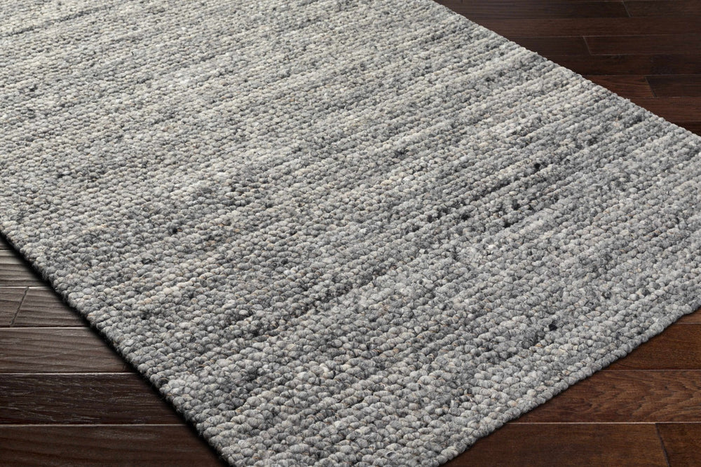 Olisa Contemporary Gray And Ivory Wool Area Rug - The Rug Decor