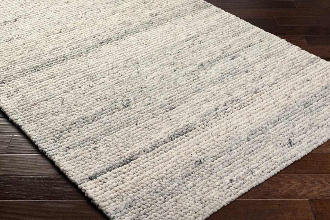 Olisa Contemporary Ivory And Gray Wool Area Rug - The Rug Decor