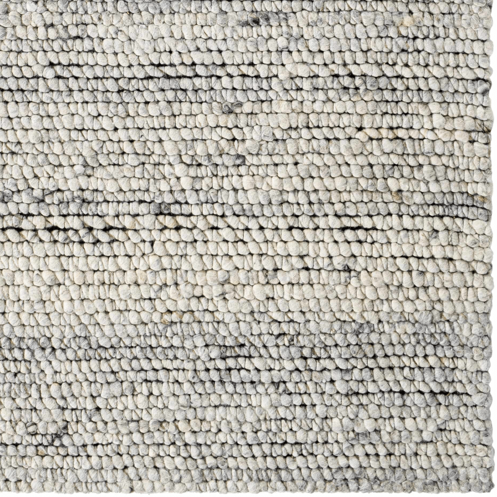 Olisa Contemporary Ivory And Gray Wool Area Rug - The Rug Decor