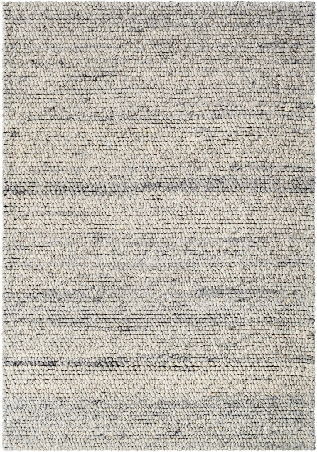 Olisa Contemporary Ivory And Gray Wool Area Rug - The Rug Decor