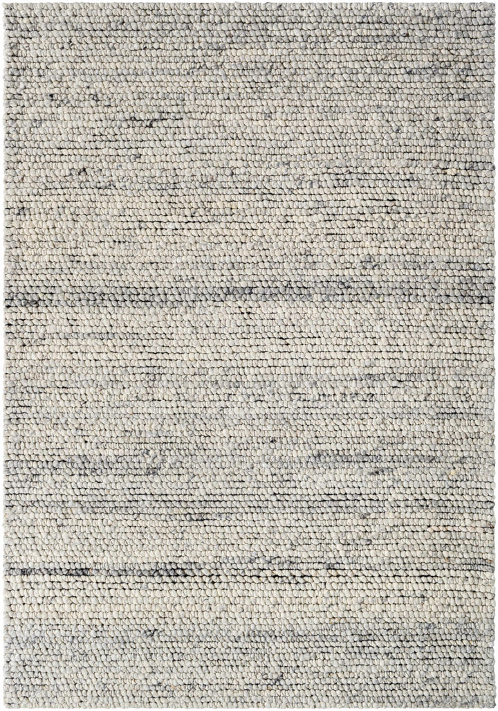 Olisa Contemporary Ivory And Gray Wool Area Rug - The Rug Decor