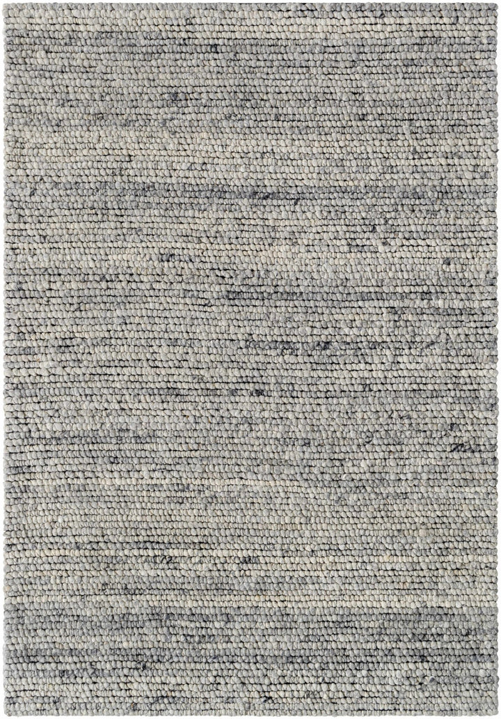 Olisa Scandinavian Style Gray Hand Woven Wool Area Rug - The Rug Decor