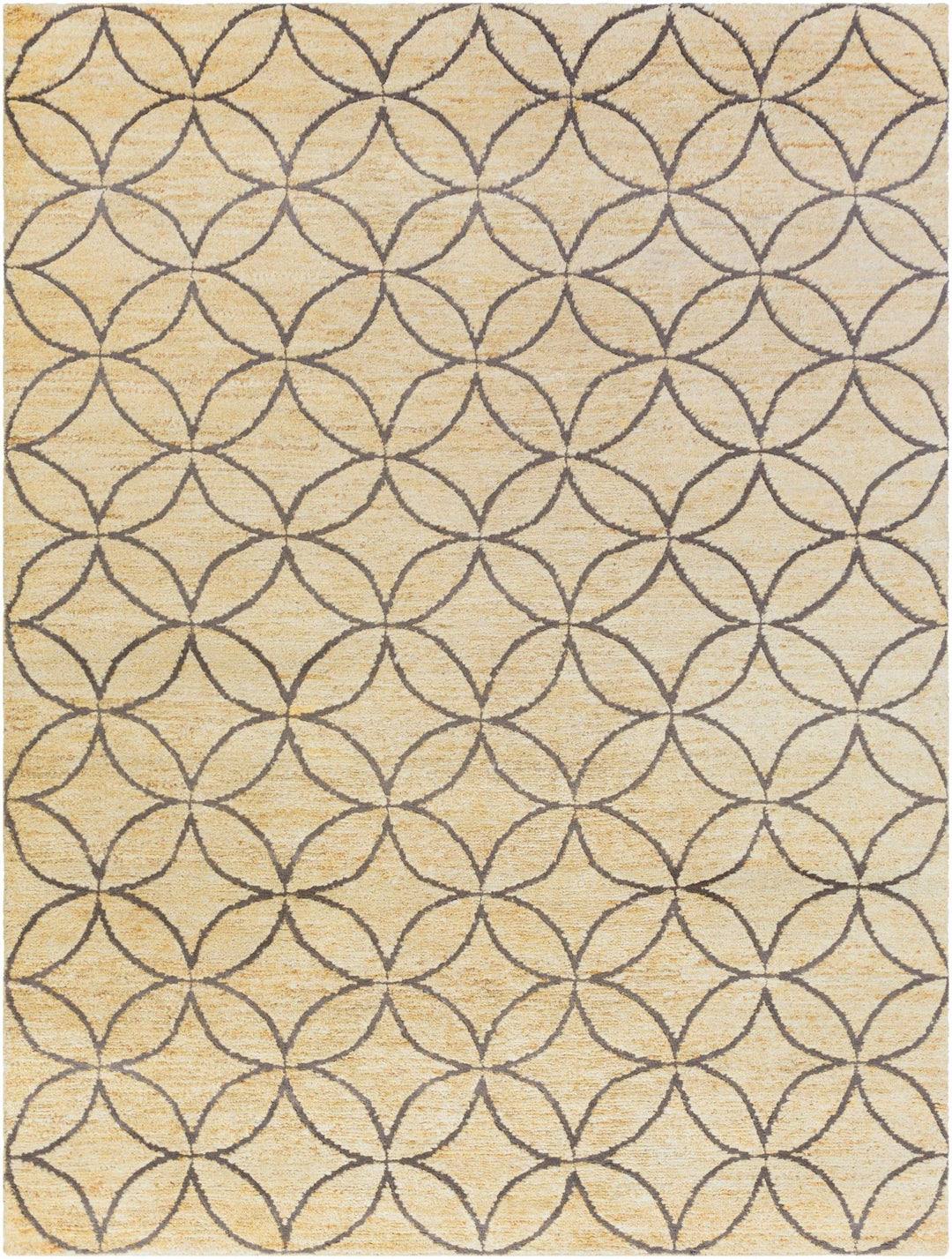Olivebridge Modern Style Beige And Gray Hand Knotted Area Rug - The Rug Decor