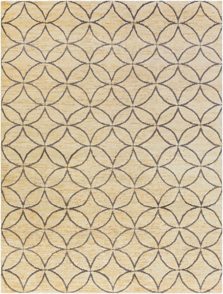 Olivebridge Modern Style Beige And Gray Hand Knotted Area Rug - The Rug Decor