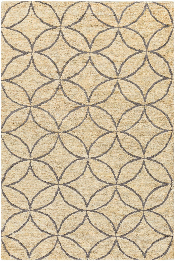Olivebridge Modern Style Beige And Gray Hand Knotted Area Rug - The Rug Decor