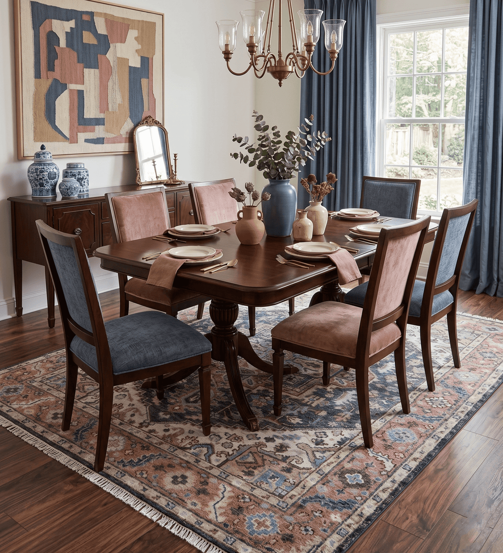 Oliver Traditional Turkish Design Rust And Charcoal Hand Knotted Wool Rug - The Rug Decor